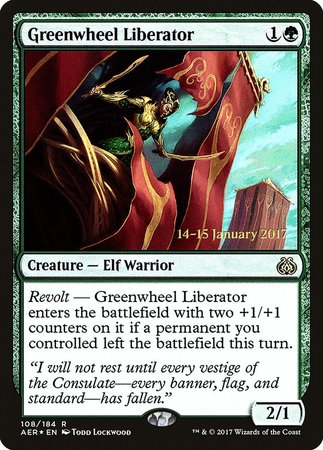 Greenwheel Liberator [Aether Revolt Promos] | RetroPlay Games