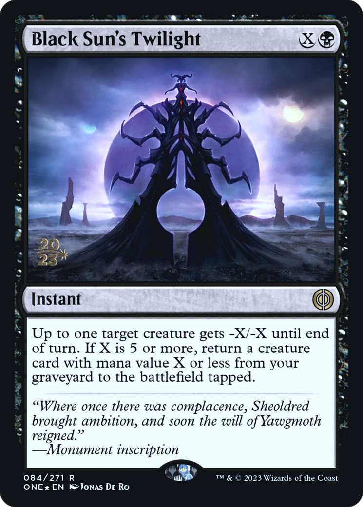 Black Sun's Twilight [Phyrexia: All Will Be One Prerelease Promos] | RetroPlay Games