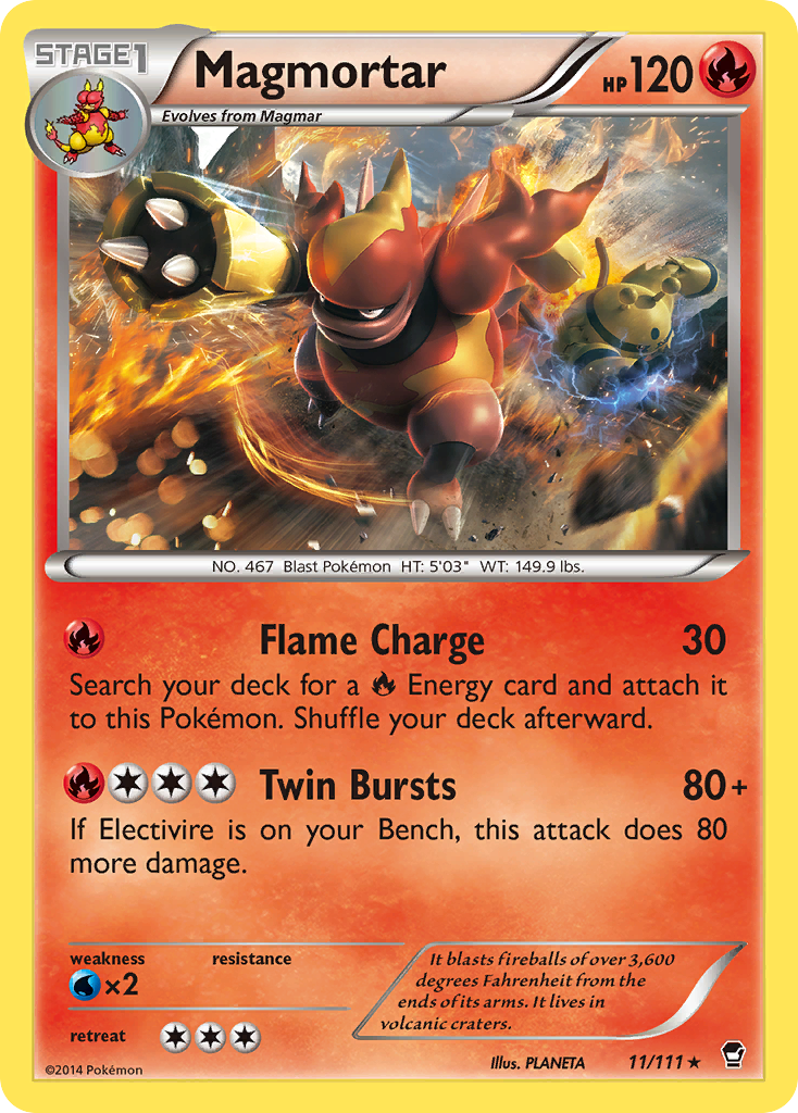 Magmortar (11/111) [XY: Furious Fists] | RetroPlay Games