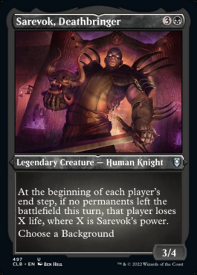 Sarevok, Deathbringer (Foil Etched) [Commander Legends: Battle for Baldur's Gate] | RetroPlay Games