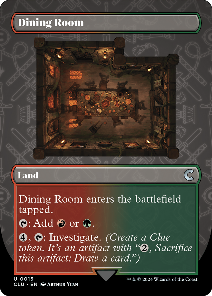 Dining Room (Borderless) [Ravnica: Clue Edition] | RetroPlay Games