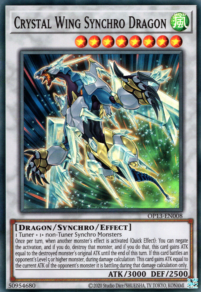 Crystal Wing Synchro Dragon [OP13-EN008] Super Rare | RetroPlay Games