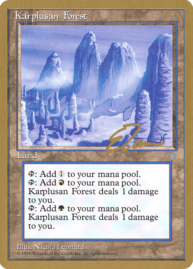 Karplusan Forest (Eric Tam) [Pro Tour Collector Set] | RetroPlay Games