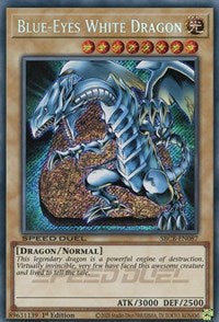 Blue-Eyes White Dragon (Secret) [SBCB-EN087] Secret Rare | RetroPlay Games