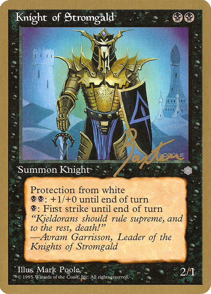 Knight of Stromgald (George Baxter) [Pro Tour Collector Set] | RetroPlay Games