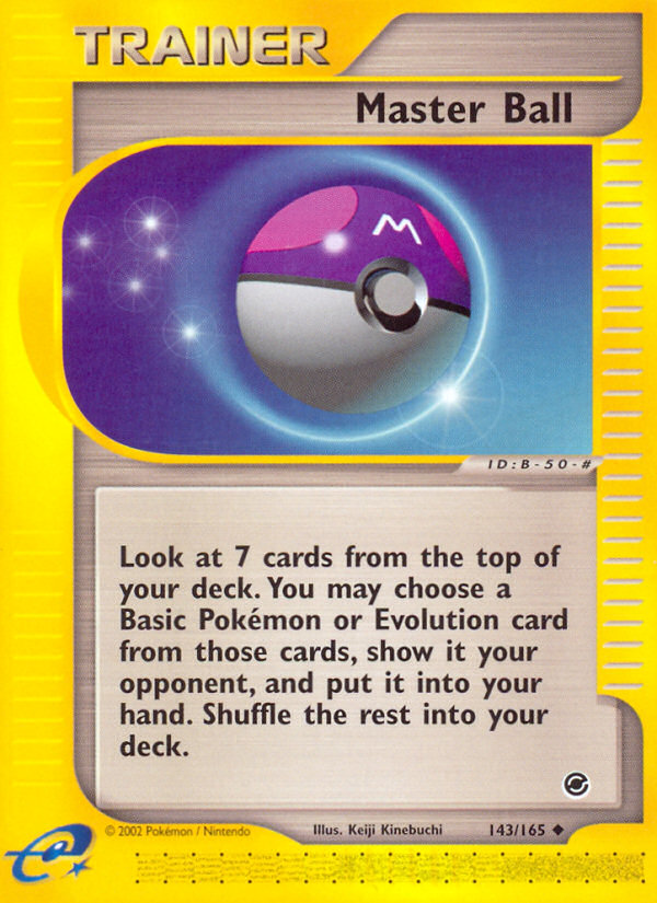 Master Ball (143/165) [Expedition: Base Set] | RetroPlay Games