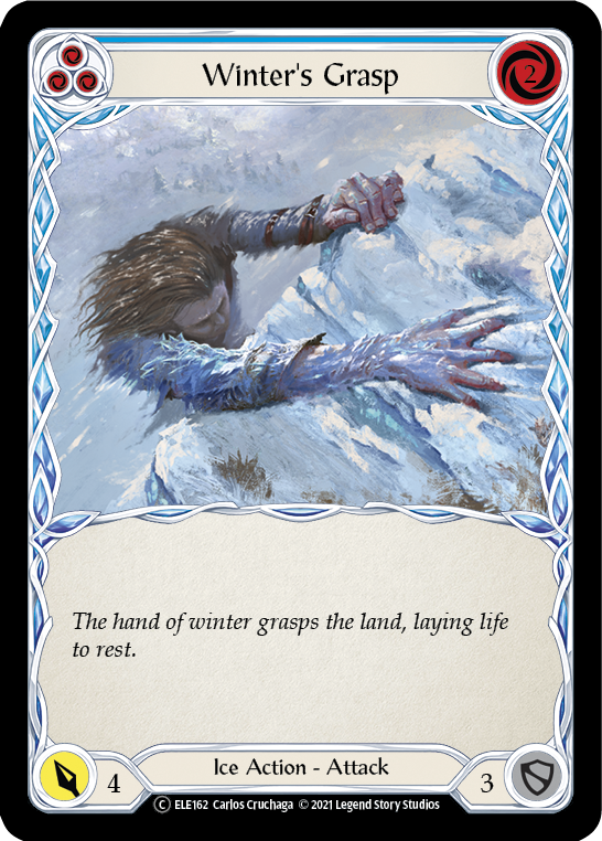 Winter's Grasp (Blue) [U-ELE162] (Tales of Aria Unlimited)  Unlimited Rainbow Foil | RetroPlay Games