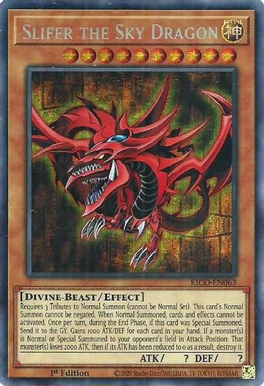 Slifer the Sky Dragon [KICO-EN063] Secret Pharaoh’s Rare | RetroPlay Games