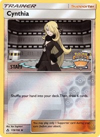 Cynthia (119/156) (Staff Regional Championship Promo) [Sun & Moon: Ultra Prism] | RetroPlay Games