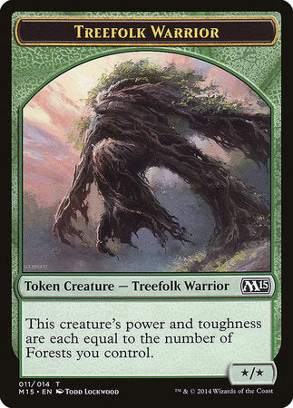 Treefolk Warrior Token [Magic 2015 Tokens] | RetroPlay Games