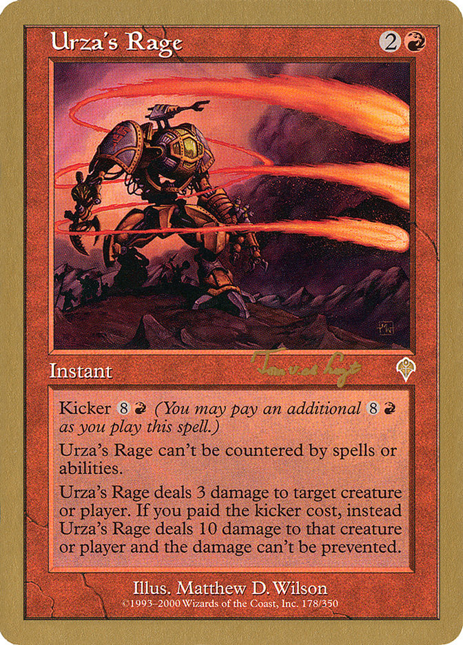 Urza's Rage (Tom van de Logt) [World Championship Decks 2001] | RetroPlay Games