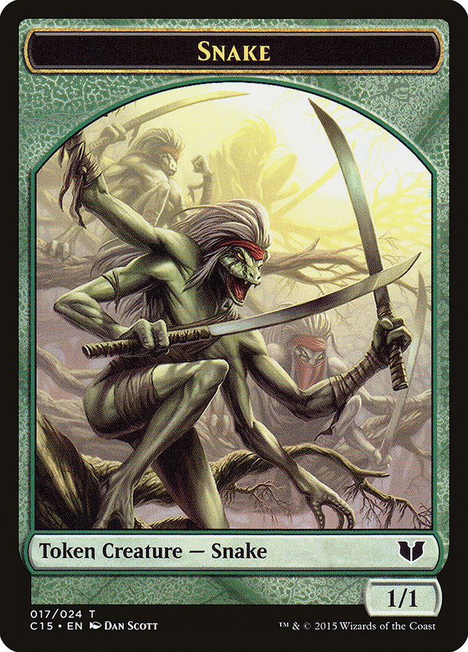 Snake Token (017/024) [Commander 2015 Tokens] | RetroPlay Games