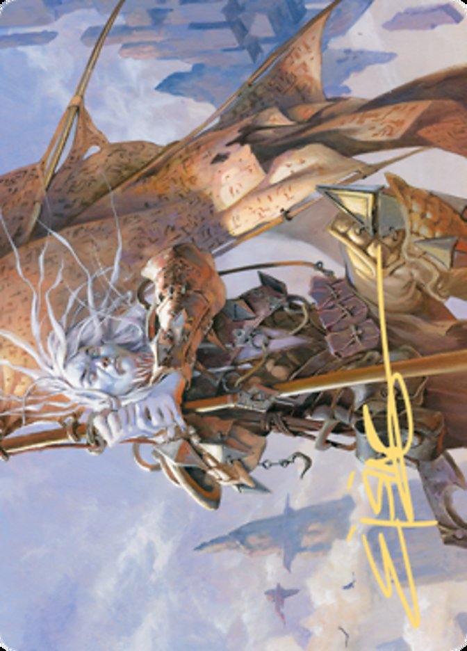 Sea Gate Banneret Art Card (Gold-Stamped Signature) [Zendikar Rising Art Series] | RetroPlay Games