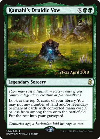 Kamahl's Druidic Vow [Dominaria Promos] | RetroPlay Games