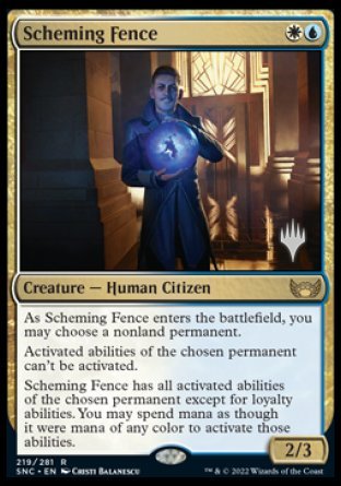 Scheming Fence (Promo Pack) [Streets of New Capenna Promos] | RetroPlay Games