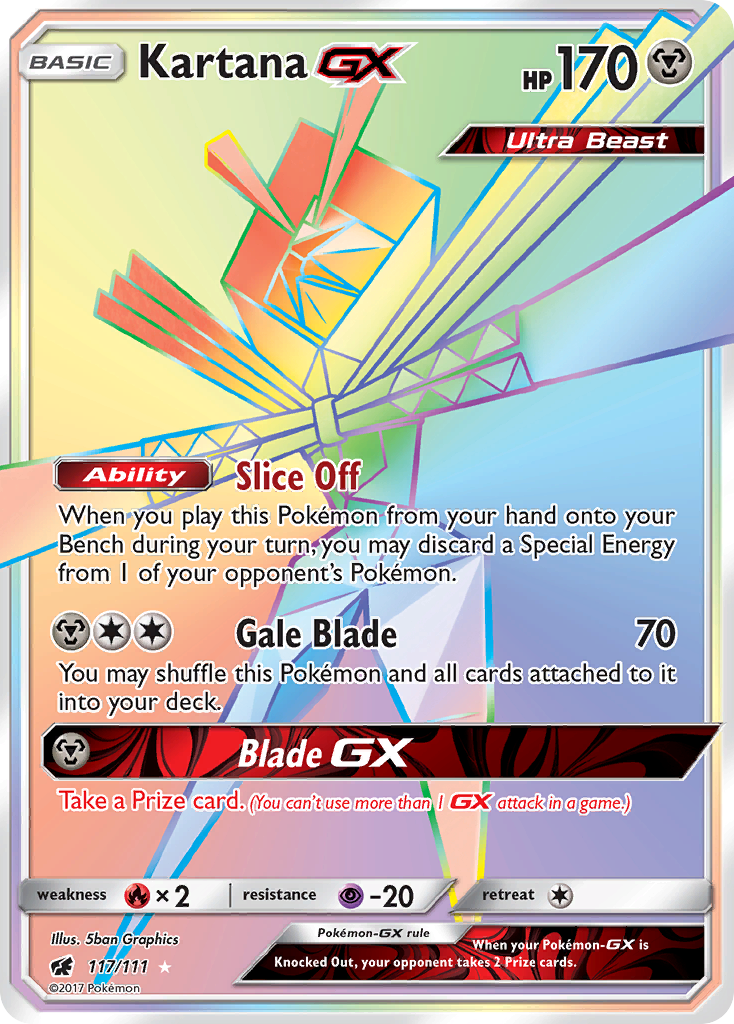 Kartana GX (117/111) [Sun & Moon: Crimson Invasion] | RetroPlay Games