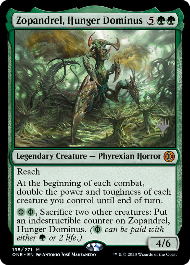 Zopandrel, Hunger Dominus (Promo Pack) [Phyrexia: All Will Be One Promos] | RetroPlay Games
