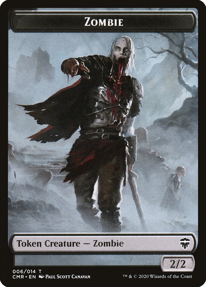 Horror // Zombie Token [Commander Legends Tokens] | RetroPlay Games