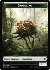 Saproling // Morph Double-sided Token [Commander 2019 Tokens] | RetroPlay Games