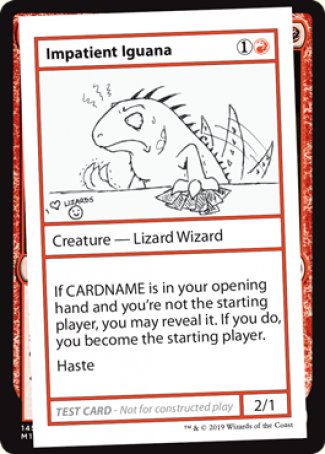 Impatient Iguana (2021 Edition) [Mystery Booster Playtest Cards] | RetroPlay Games