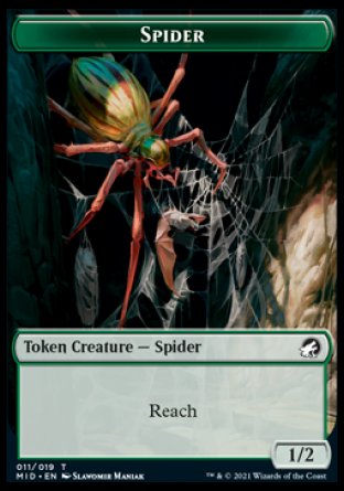 Spider Token [Innistrad: Midnight Hunt Tokens] | RetroPlay Games