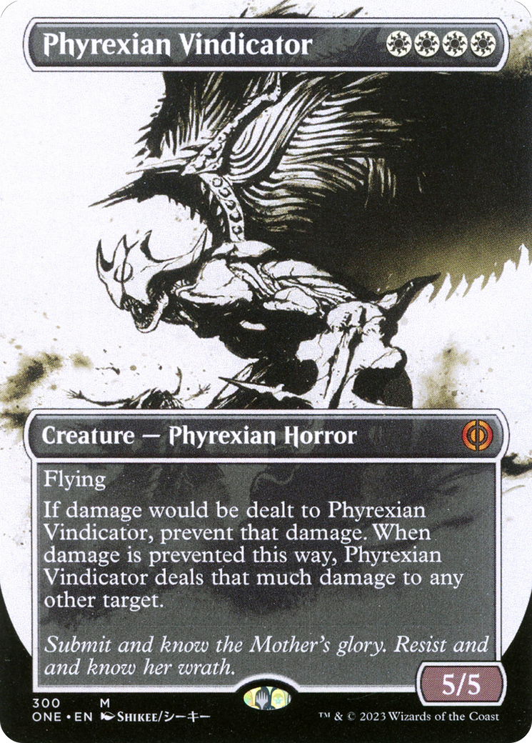 Phyrexian Vindicator (Borderless Ichor) [Phyrexia: All Will Be One] | RetroPlay Games