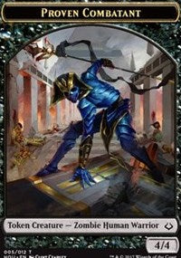 Proven Combatant // Cat Double-sided Token [Hour of Devastation Tokens] | RetroPlay Games
