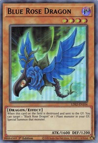 Blue Rose Dragon (Green) [LDS2-EN104] Ultra Rare | RetroPlay Games