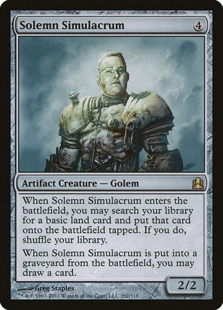 Solemn Simulacrum [Commander 2011] | RetroPlay Games