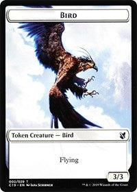 Bird (002) // Sculpture Double-sided Token [Commander 2019 Tokens] | RetroPlay Games