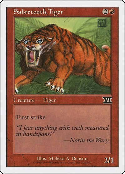 Sabretooth Tiger [Classic Sixth Edition] | RetroPlay Games