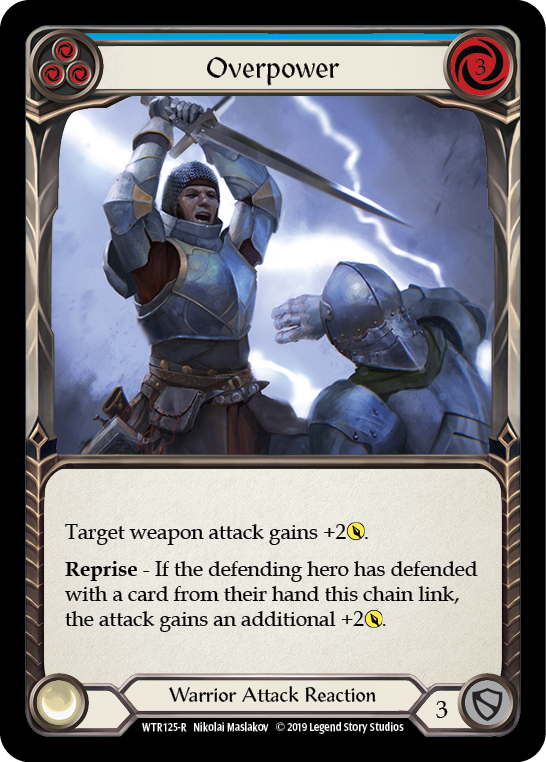 Overpower (Blue) [WTR125-R] (Welcome to Rathe)  Alpha Print Normal | RetroPlay Games