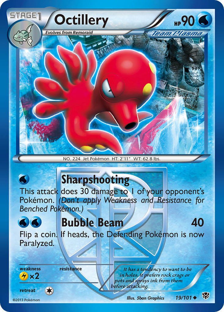Octillery (19/101) [Black & White: Plasma Blast] | RetroPlay Games