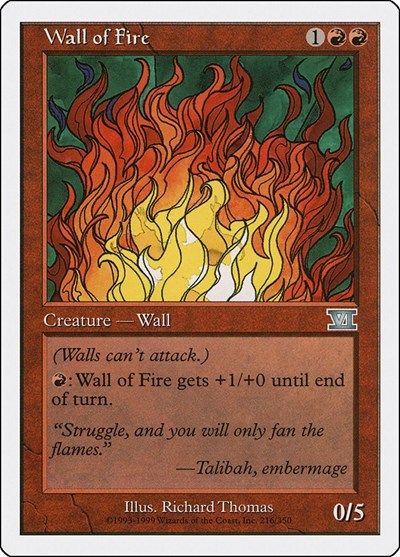 Wall of Fire [Classic Sixth Edition] | RetroPlay Games