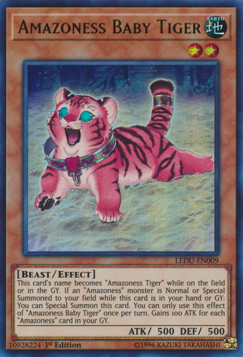 Amazoness Baby Tiger [LEDU-EN009] Ultra Rare | RetroPlay Games