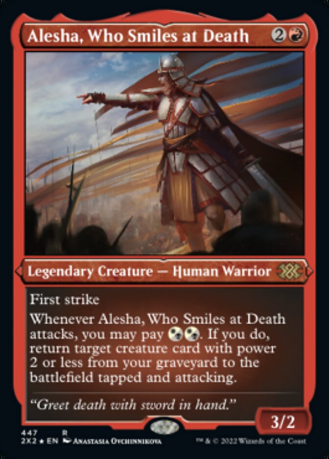Alesha, Who Smiles at Death (Foil Etched) [Double Masters 2022] | RetroPlay Games
