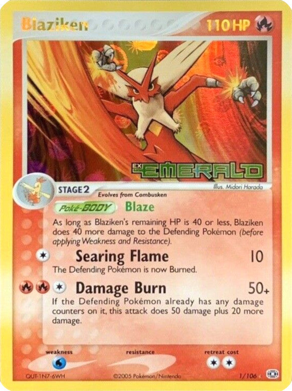 Blaziken (1/106) (Stamped) [EX: Emerald] | RetroPlay Games