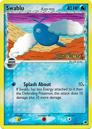 Swablu (65/101) (Delta Species) (Stamped) [EX: Dragon Frontiers] | RetroPlay Games