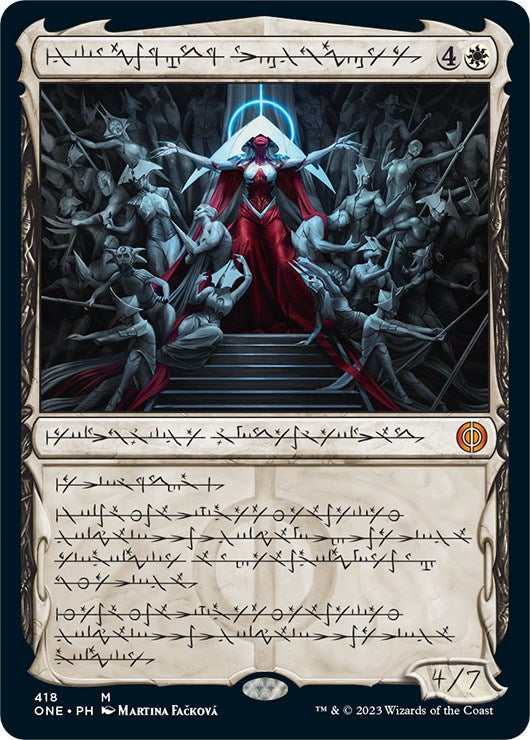 Elesh Norn, Mother of Machines (Phyrexian Step-and-Compleat Foil) [Phyrexia: All Will Be One] | RetroPlay Games
