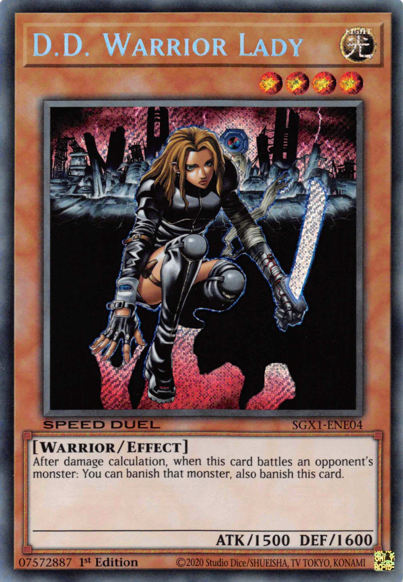 D.D. Warrior Lady [SGX1-ENE04] Secret Rare | RetroPlay Games