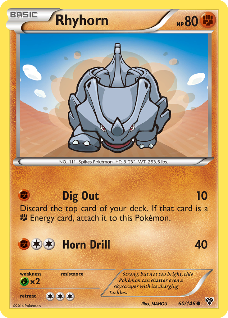 Rhyhorn (60/146) [XY: Base Set] | RetroPlay Games