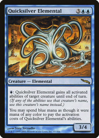 Quicksilver Elemental [Mirrodin] | RetroPlay Games