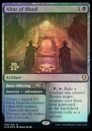 Altar of Bhaal // Bone Offering [Commander Legends: Battle for Baldur's Gate Prerelease Promos] | RetroPlay Games