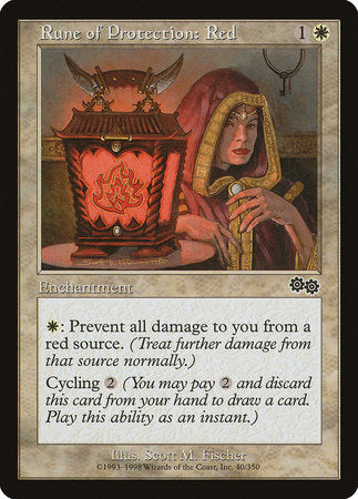 Rune of Protection: Red [Urza's Saga] | RetroPlay Games