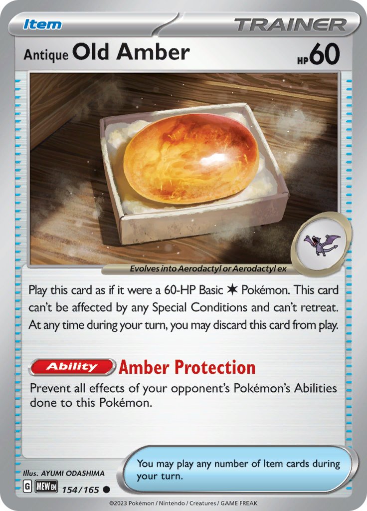 Antique Old Amber (154/165) [Scarlet & Violet: 151] | RetroPlay Games