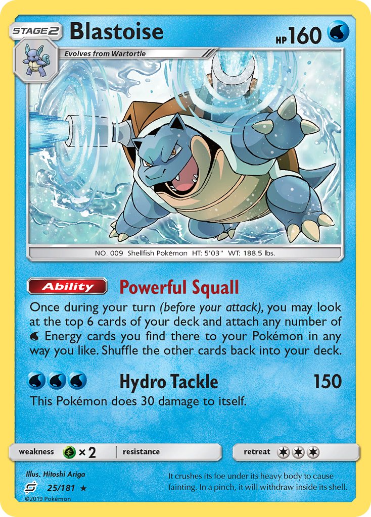 Blastoise (25/181) (Theme Deck Exclusive) [Sun & Moon: Team Up] | RetroPlay Games