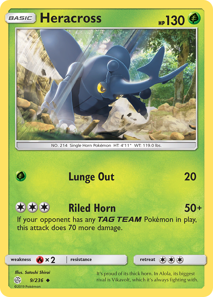 Heracross (9/236) [Sun & Moon: Cosmic Eclipse] | RetroPlay Games