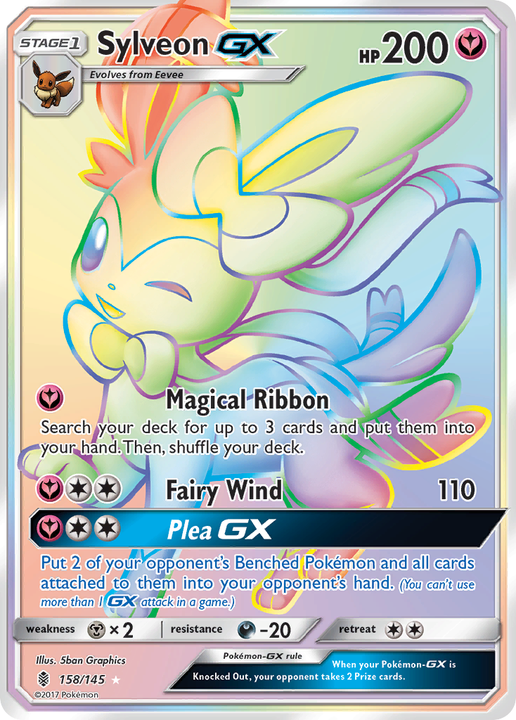 Sylveon GX (158/145) [Sun & Moon: Guardians Rising] | RetroPlay Games