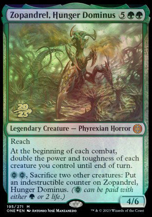 Zopandrel, Hunger Dominus [Phyrexia: All Will Be One Prerelease Promos] | RetroPlay Games