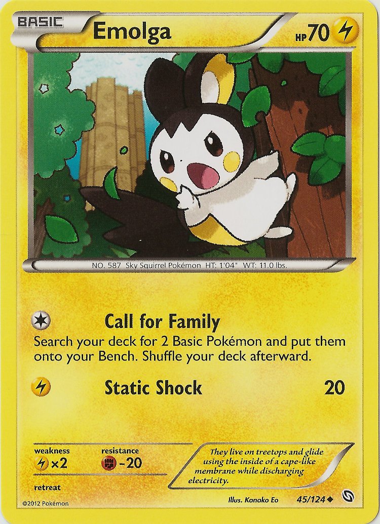 Emolga (45/124) [Black & White: Dragons Exalted] | RetroPlay Games